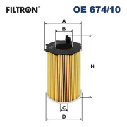 OE 674/10 FILTRON olejový filter OE 674/10 FILTRON