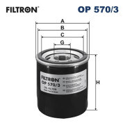 OP 570/3 FILTRON olejový filter OP 570/3 FILTRON
