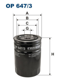 OP 647/3 Filtr, pracovní hydraulika FILTRON