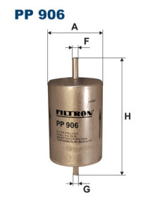 PP 906 FILTRON palivový filter PP 906 FILTRON
