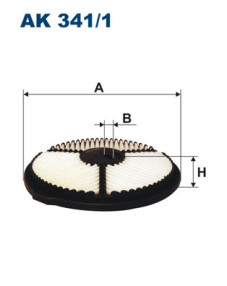 AK 341/1 Vzduchový filtr FILTRON