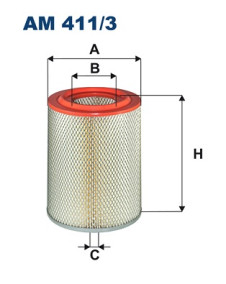 AM 411/3 Vzduchový filtr FILTRON