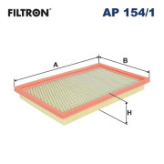 AP 154/1 Vzduchový filtr FILTRON