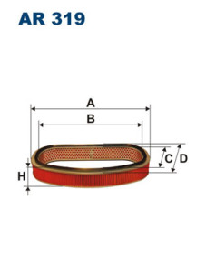 AR 319 Vzduchový filtr FILTRON