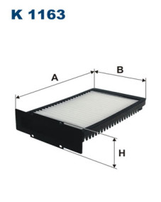 K 1163 Filtr, vzduch v interiéru FILTRON