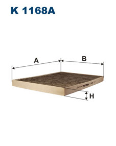 K 1168A Filtr, vzduch v interiéru FILTRON