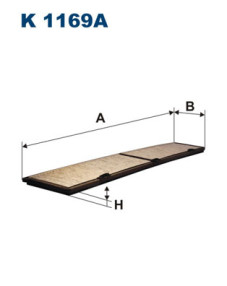 K 1169A Filtr, vzduch v interiéru FILTRON
