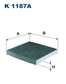 K 1187A Filtr, vzduch v interiéru FILTRON