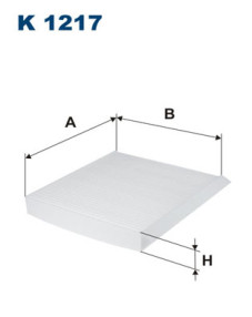 K 1217 FILTRON filter vnútorného priestoru K 1217 FILTRON