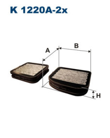 K 1220A-2x FILTRON filter vnútorného priestoru K 1220A-2x FILTRON