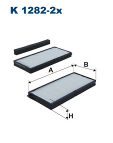 K 1282-2x Filtr, vzduch v interiéru FILTRON