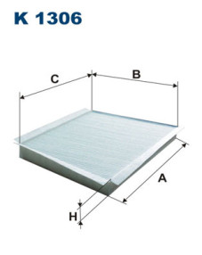 K 1306 Filtr, vzduch v interiéru FILTRON