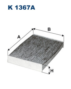 K 1367A Filtr, vzduch v interiéru FILTRON