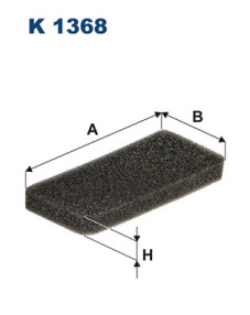 K 1368 Filtr, vzduch v interiéru FILTRON