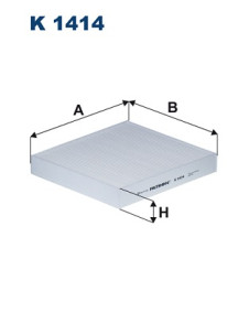 K 1414 FILTRON filter vnútorného priestoru K 1414 FILTRON