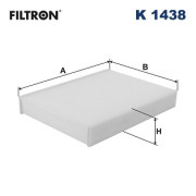 K 1438 Filtr, vzduch v interiéru FILTRON