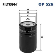 OP 526 FILTRON olejový filter OP 526 FILTRON