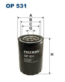 OP 531 FILTRON olejový filter OP 531 FILTRON