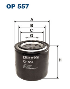 OP 557 Olejový filtr FILTRON