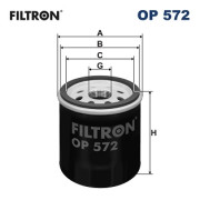 OP 572 Olejový filtr FILTRON