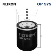 OP 575 FILTRON olejový filter OP 575 FILTRON