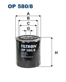 OP 580/8 FILTRON olejový filter OP 580/8 FILTRON
