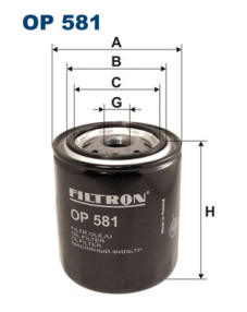 OP 581 Filtr, pracovní hydraulika FILTRON