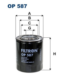 OP 587 Olejový filtr FILTRON