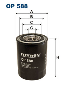 OP 588 FILTRON olejový filter OP 588 FILTRON