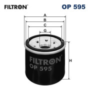 OP 595 FILTRON olejový filter OP 595 FILTRON