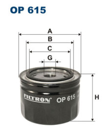 OP 615 FILTRON olejový filter OP 615 FILTRON