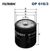 OP 616/3 FILTRON olejový filter OP 616/3 FILTRON
