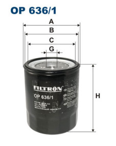 OP 636/1 Olejový filtr FILTRON