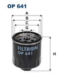 OP 641 FILTRON olejový filter OP 641 FILTRON