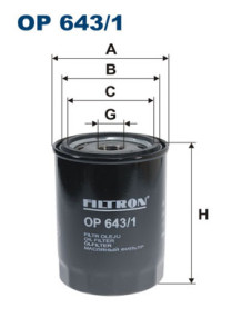 OP 643/1 Olejový filtr FILTRON