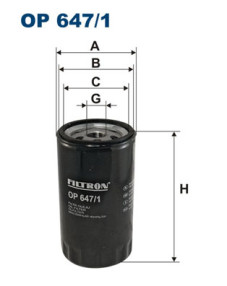 OP 647/1 Filtr, pracovní hydraulika FILTRON