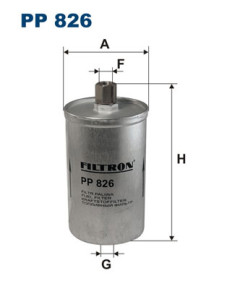 PP 826 FILTRON palivový filter PP 826 FILTRON