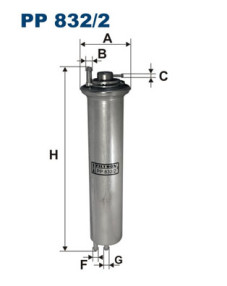 PP 832/2 FILTRON palivový filter PP 832/2 FILTRON