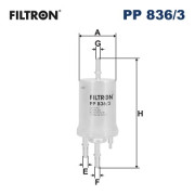 PP 836/3 FILTRON palivový filter PP 836/3 FILTRON