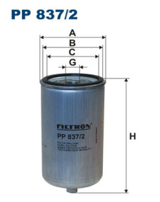 PP 837/2 Palivový filtr FILTRON
