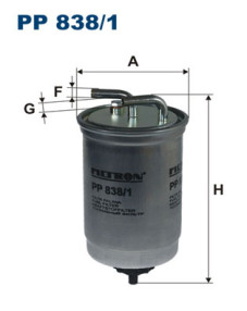 PP 838/1 FILTRON palivový filter PP 838/1 FILTRON