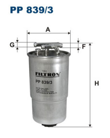 PP 839/3 FILTRON palivový filter PP 839/3 FILTRON