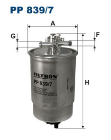 PP 839/7 FILTRON palivový filter PP 839/7 FILTRON