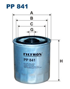 PP 841 Palivový filtr FILTRON