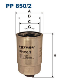 PP 850/2 FILTRON palivový filter PP 850/2 FILTRON