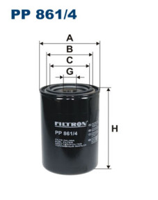 PP 861/4 Palivový filtr FILTRON