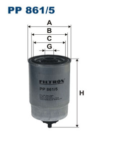 PP 861/5 FILTRON palivový filter PP 861/5 FILTRON