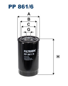 PP 861/6 Palivový filtr FILTRON