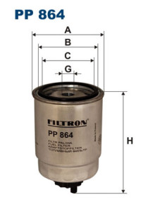 PP 864 Palivový filtr FILTRON