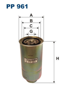 PP 961 FILTRON palivový filter PP 961 FILTRON